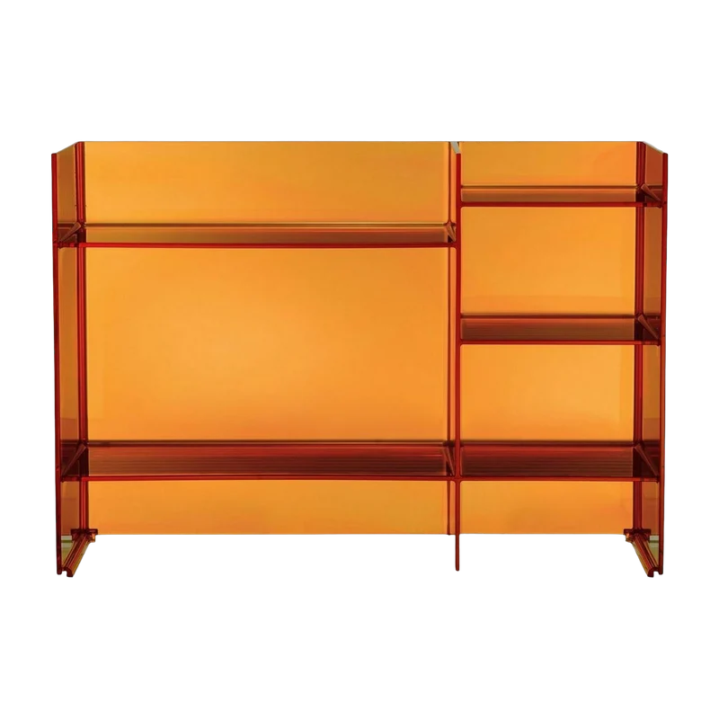 Meuble de rangement ambre 75 x 53 cm Sound rack - Kartell