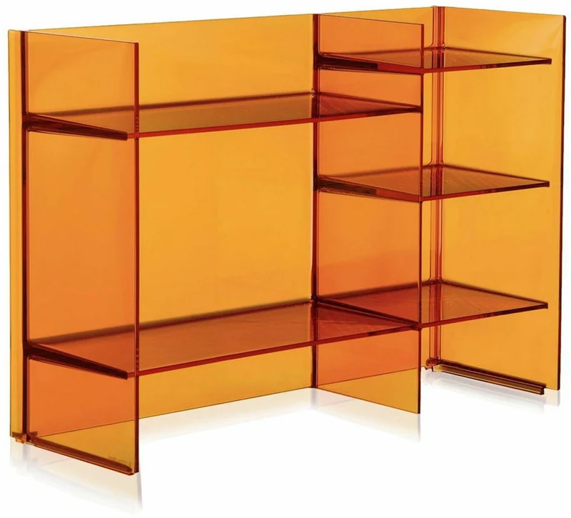 Meuble de rangement ambre 75 x 53 cm Sound rack - Kartell