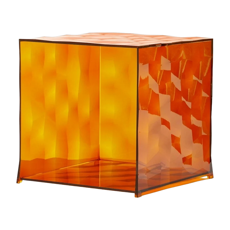 Meuble de rangement sans porte en polyméthacrylate fumé 40 x 41 cm Optic - Kartell