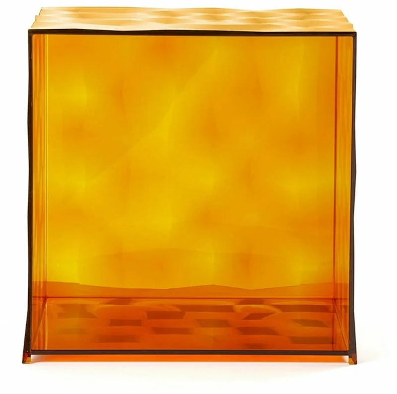 Meuble de rangement sans porte en polyméthacrylate fumé 40 x 41 cm Optic - Kartell