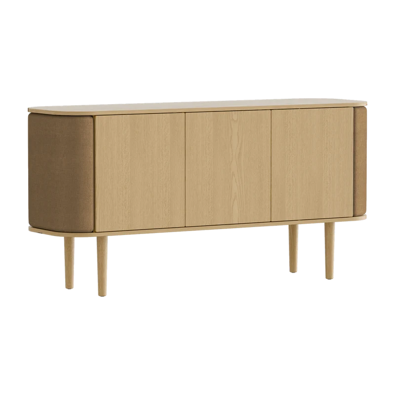 Buffet en chêne naturel marron 75 x 43 cm Treasures - UMAGE
