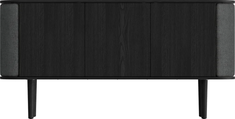 Buffet en chêne foncé noir 75 x 43 cm Treasures - UMAGE
