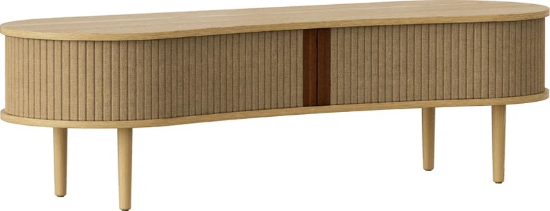 Meuble télévision en chêne naturel beige 40 x 140 cm Audacious - UMAGE