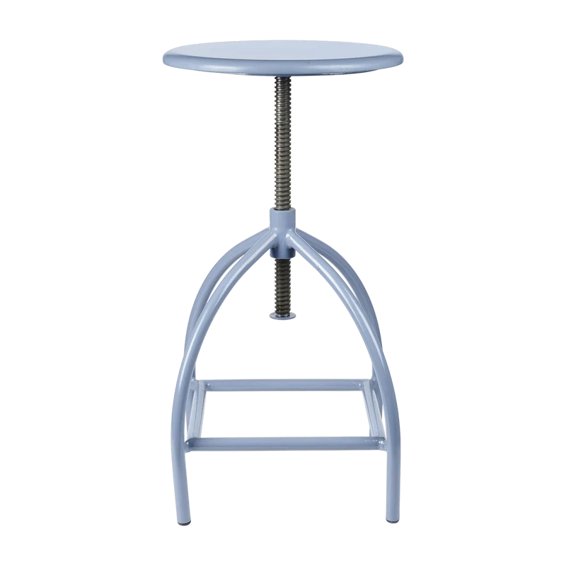 Tabouret de bar en bois de manguier bleu clair 33 x 46 cm Sire - Broste Copenhagen