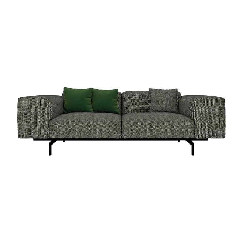 Canapé 2 places gris foncé 226 cm Largo - Kartell