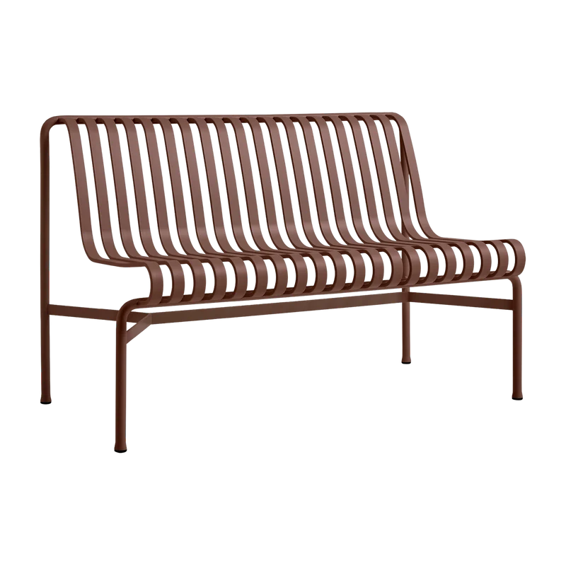 Banc de jardin sans accoudoir en métal rouge Palissade - HAY