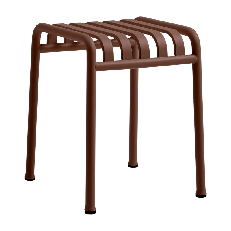 Tabouret en métal rouge Palissade - HAY
