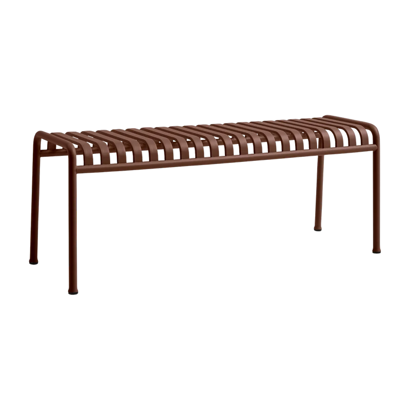 Banc de jardin en métal rouge Palissade - HAY