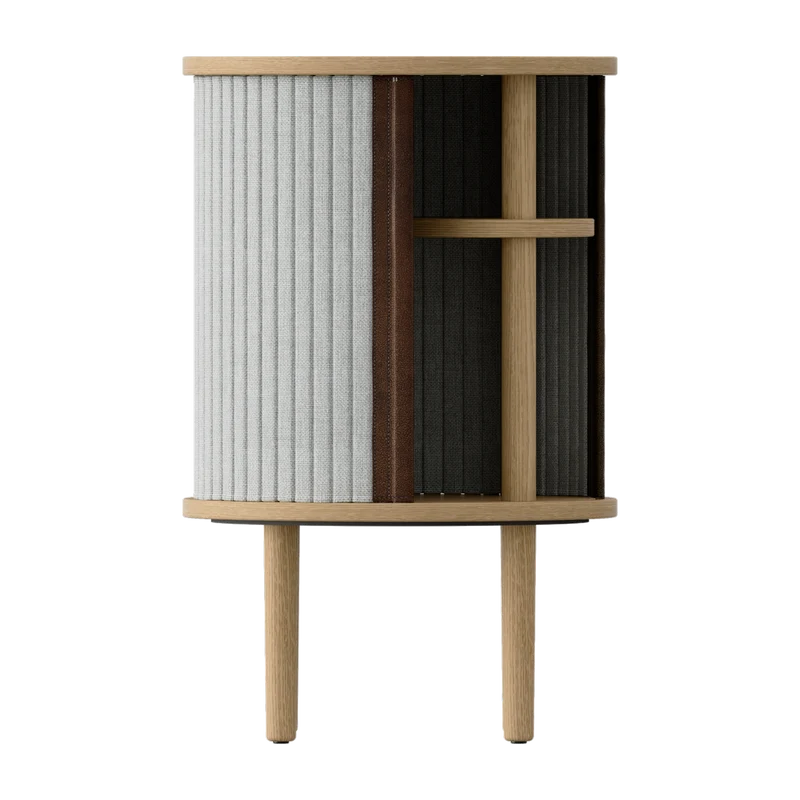 Table d'appoint en chêne naturel gris clair 59,3 x 38 cm Audacious - UMAGE