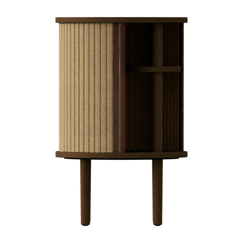 Table d'appoint en chêne foncé beige 59,3 x 38 cm Audacious - UMAGE