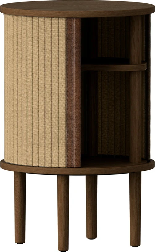 Table d'appoint en chêne foncé beige 59,3 x 38 cm Audacious - UMAGE
