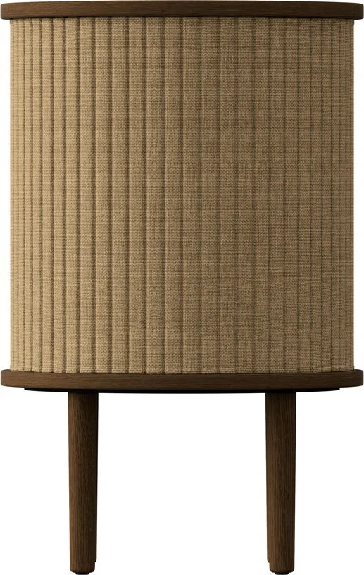 Table d'appoint en chêne foncé beige 59,3 x 38 cm Audacious - UMAGE