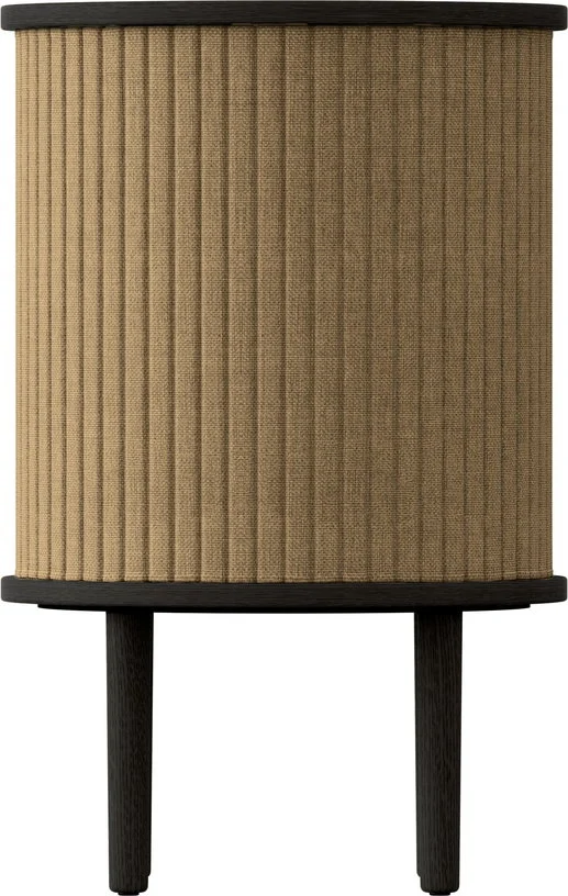 Table d'appoint en chêne noir et beige 59,3 x 38 cm Audacious - UMAGE