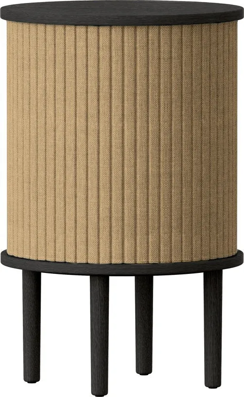 Table d'appoint en chêne noir et beige 59,3 x 38 cm Audacious - UMAGE