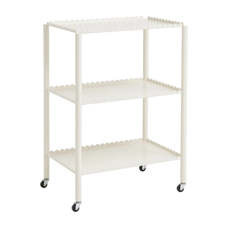 Desserte en acier blanc 63 x 44 x 87,5 cm Arcs - HAY