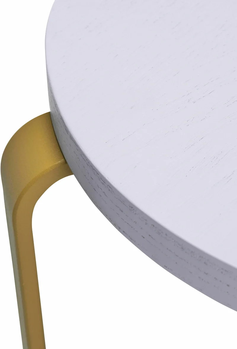 Tabouret à roulettes bleu clair et kaki 46 x 46,5 cm Smile - Hübsch