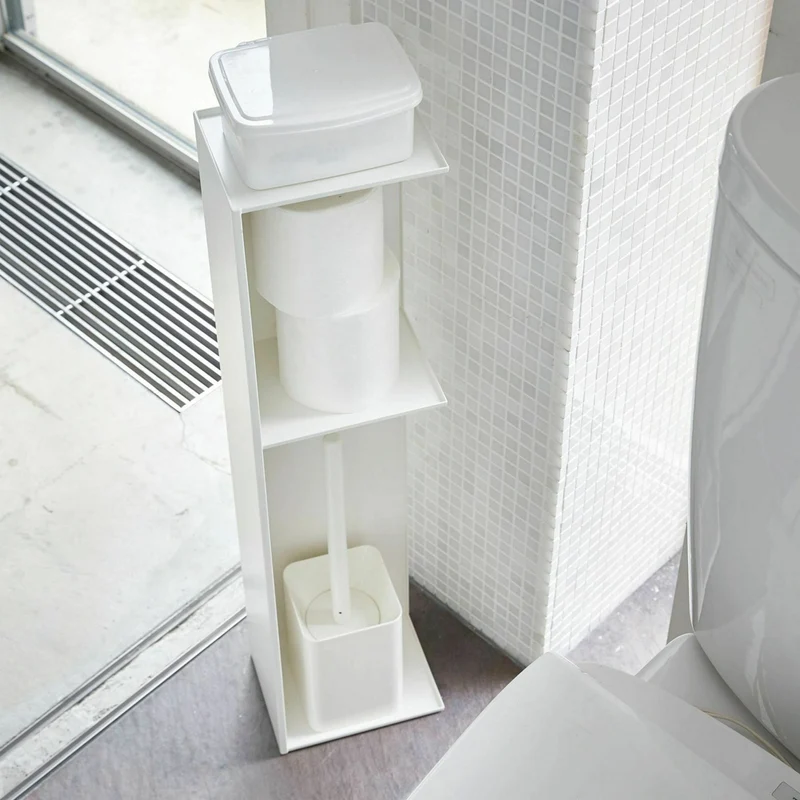 Meuble de rangement étroite minimaliste blanc - Yamazaki