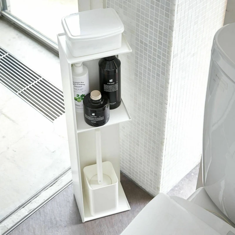 Meuble de rangement étroite minimaliste blanc - Yamazaki