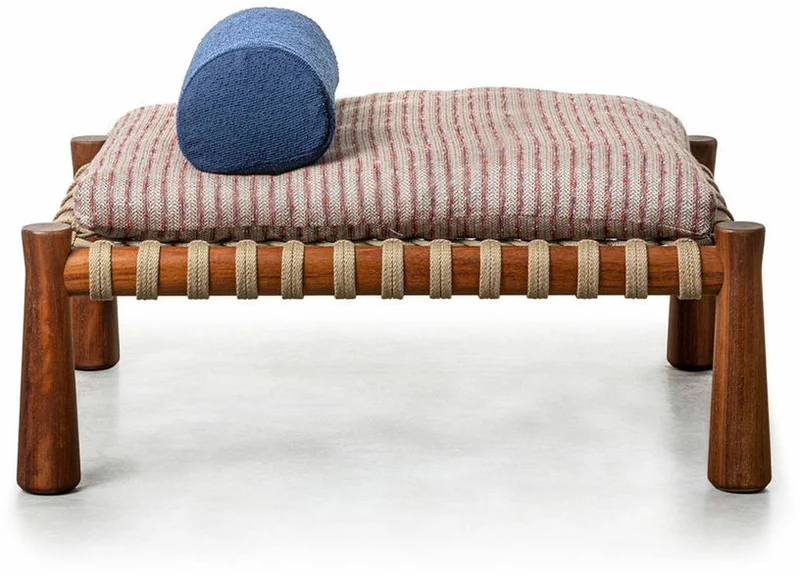 Banc indien en iroko 124 cm Guna 02 - Gervasoni