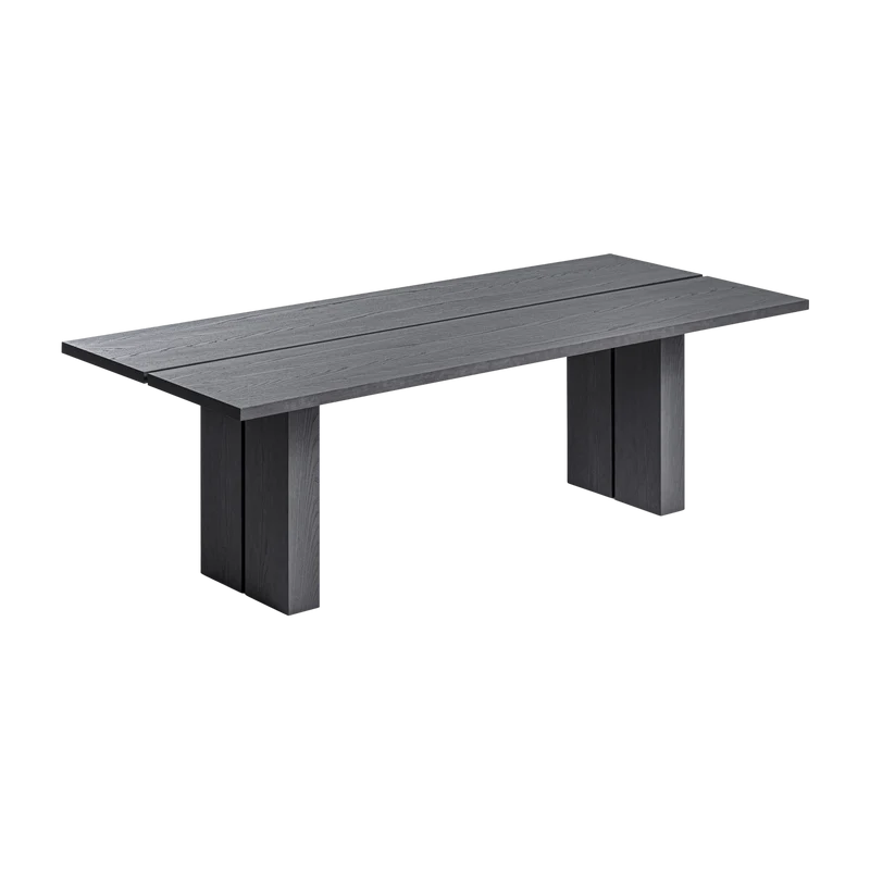 Table à manger rectangulaire en bois obsidian 240 x 100 cm Yaku 33 - Gervasoni