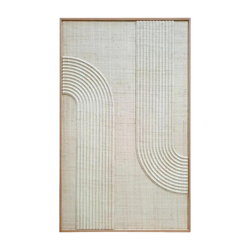 Tableau en palmier tressé 122 cm Elias - Versmissen