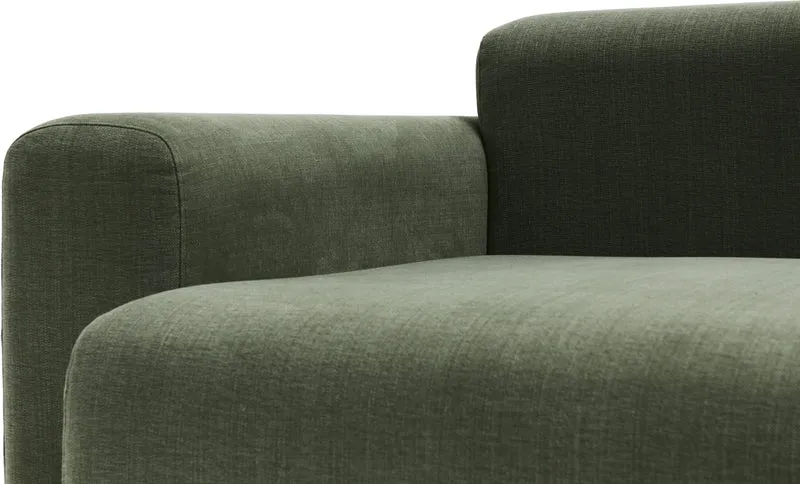 Canapé kaki 2,5 places combinaison 1 linara 100 armrest low Mags 1964 - Hay