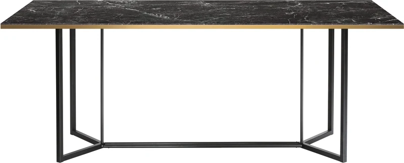 Table à manger en marbre noir 190 cm Horizon - RED Edition