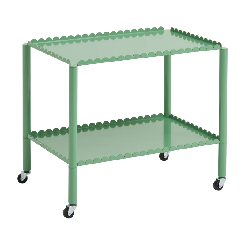 Desserte en acier vert jade Arcs - Hay