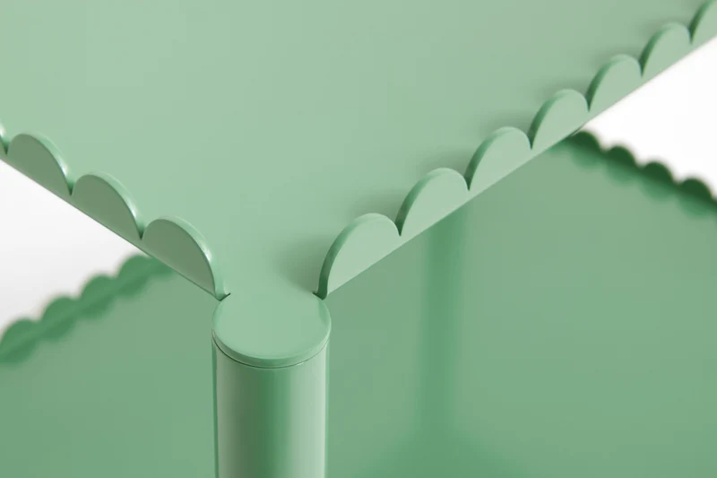 Desserte en acier vert jade Arcs - Hay