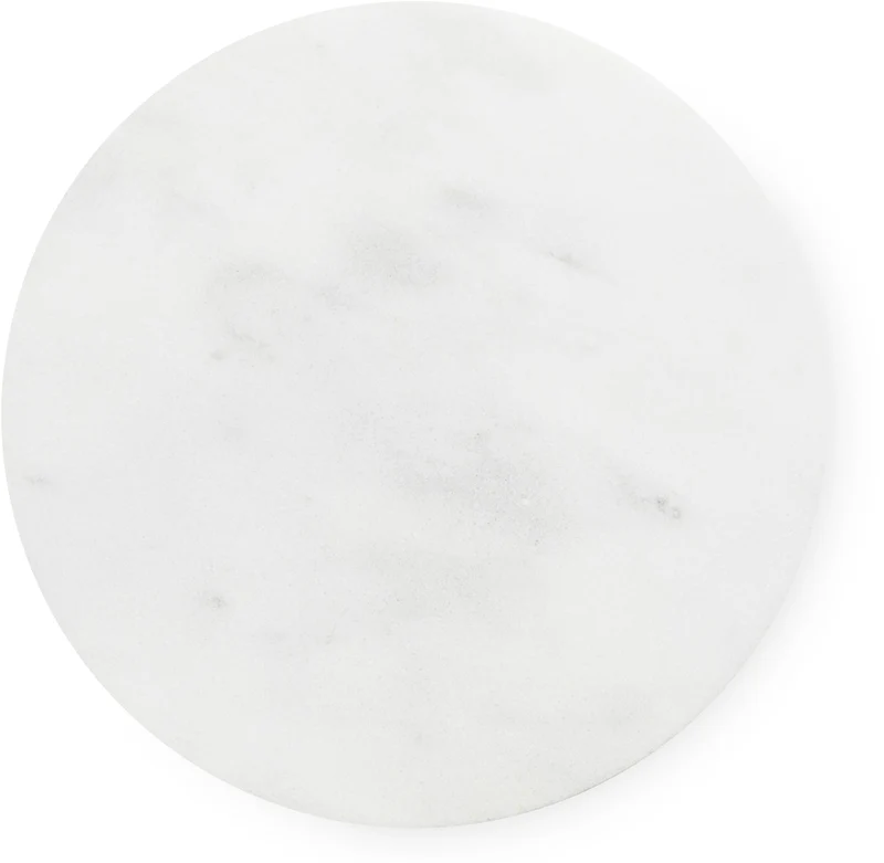 Table d'appoint en acier sable blanc et plateau white carrara 40 x 40 cm Dit - Normann Copenhagen