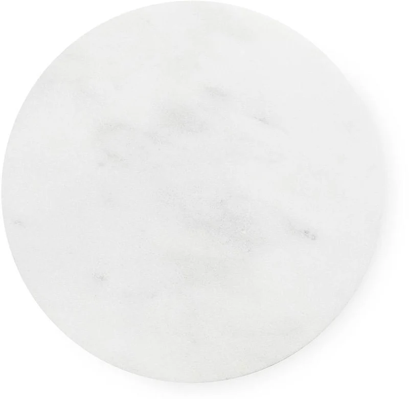 Table d'appoint grise et plateau white carrara 40 x 40 cm Dit - Normann Copenhagen