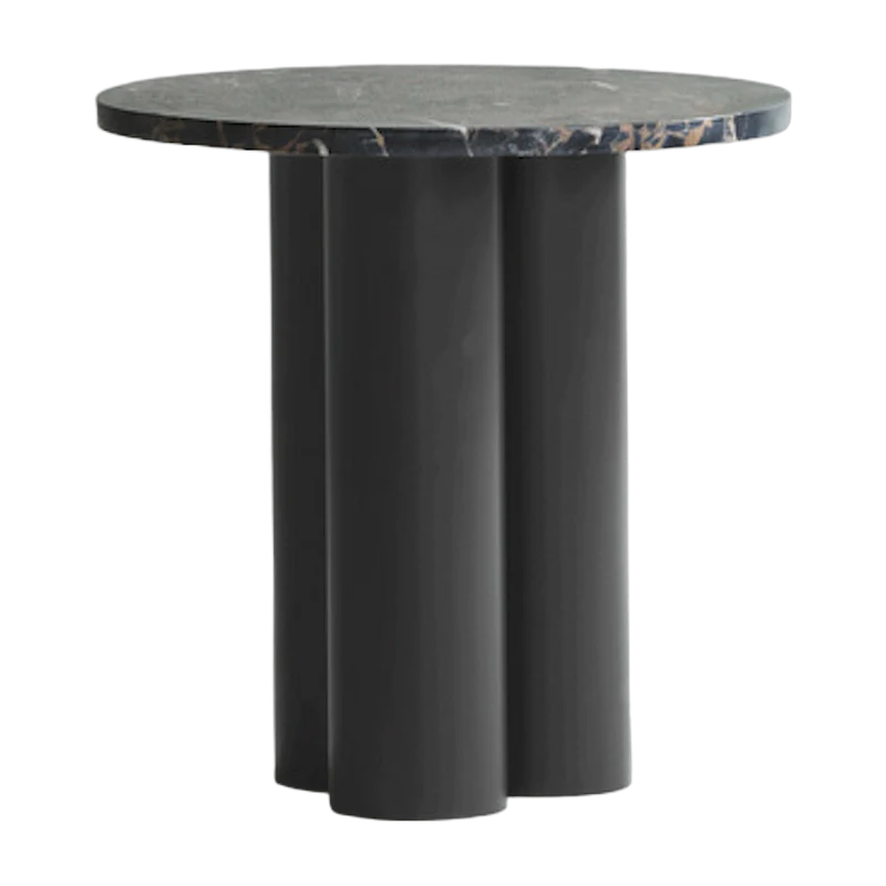 Table d'appoint marron et plateau portoro gold 40 x 40 cm Dit - Normann Copenhagen