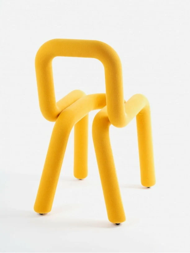Chaise jaune 53 x 77,5 cm Bold - Moustache
