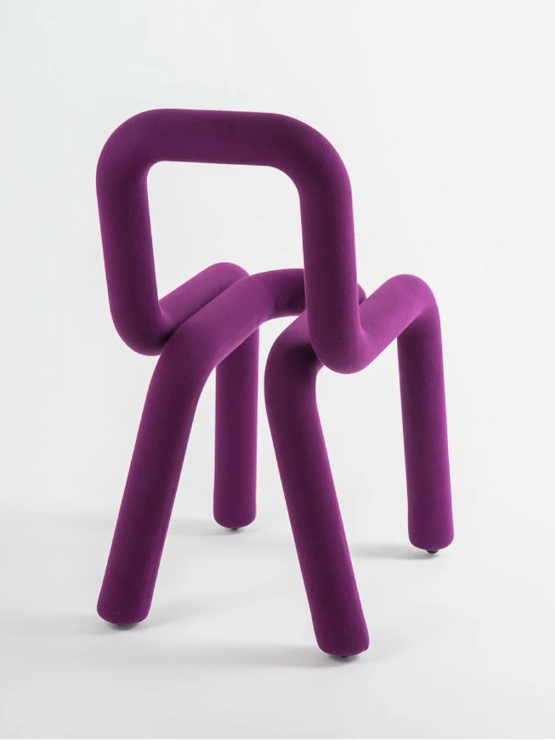 Chaise violet 53 x 77,5 cm Bold - Moustache