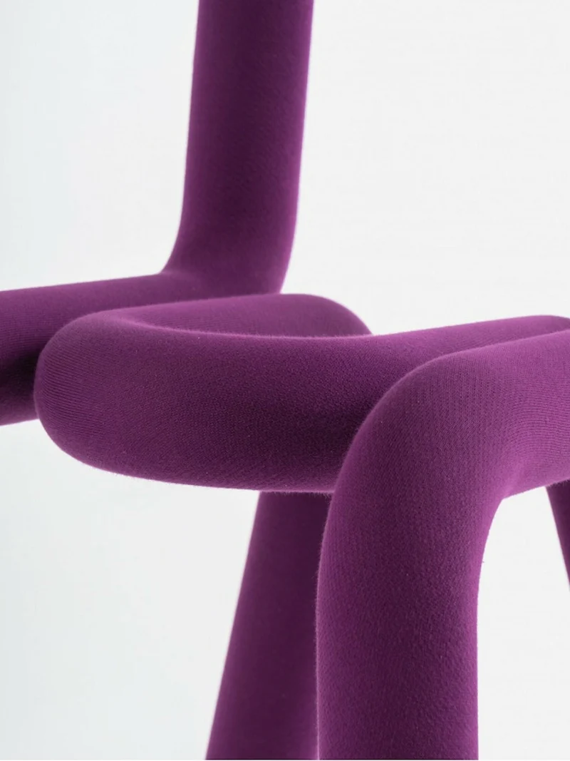 Chaise violet 53 x 77,5 cm Bold - Moustache