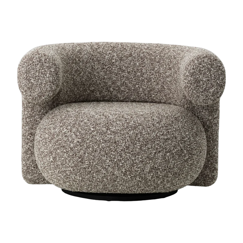 Fauteuil pivotant en tissu zero 0110 Burra - Normann Copenhagen