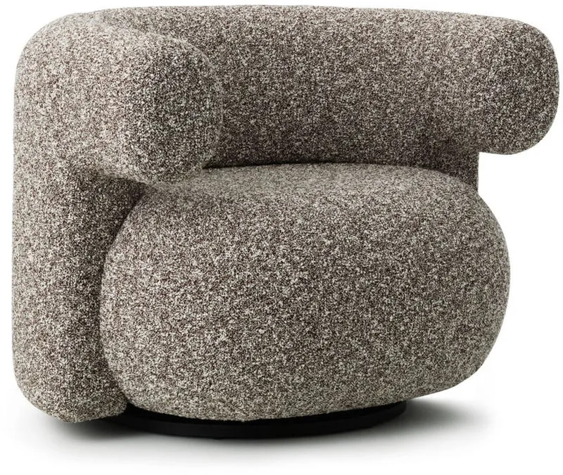 Fauteuil pivotant en tissu zero 0110 Burra - Normann Copenhagen