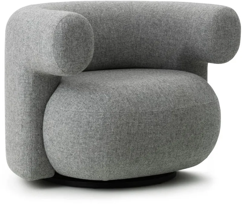 Fauteuil pivotant en tissu hallingdal 0110 Burra - Normann Copenhagen