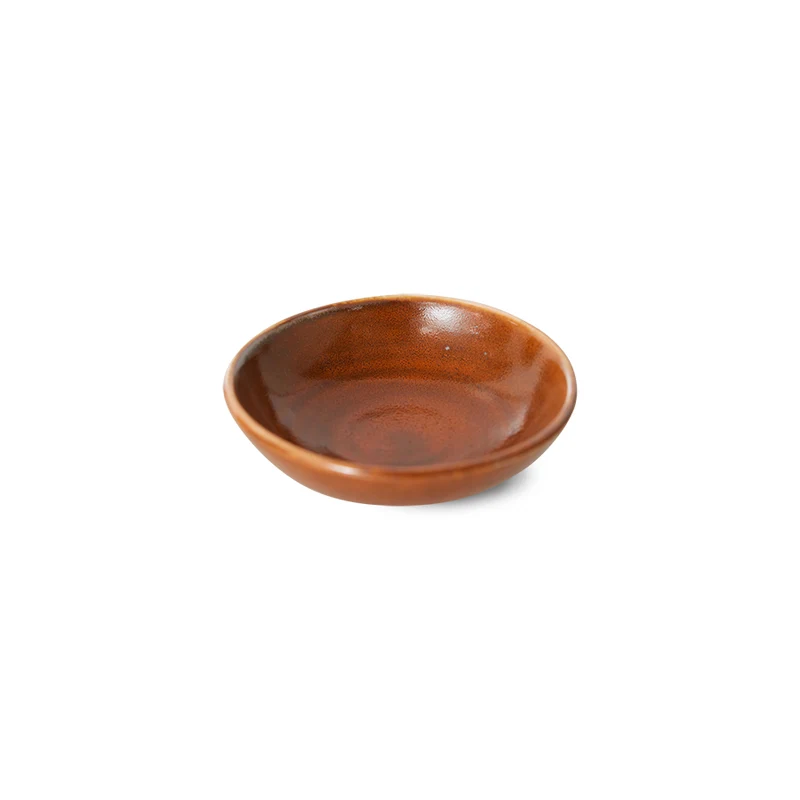 Bol en porcelaine orange brûlé 9cm 50ml - HKLIVING