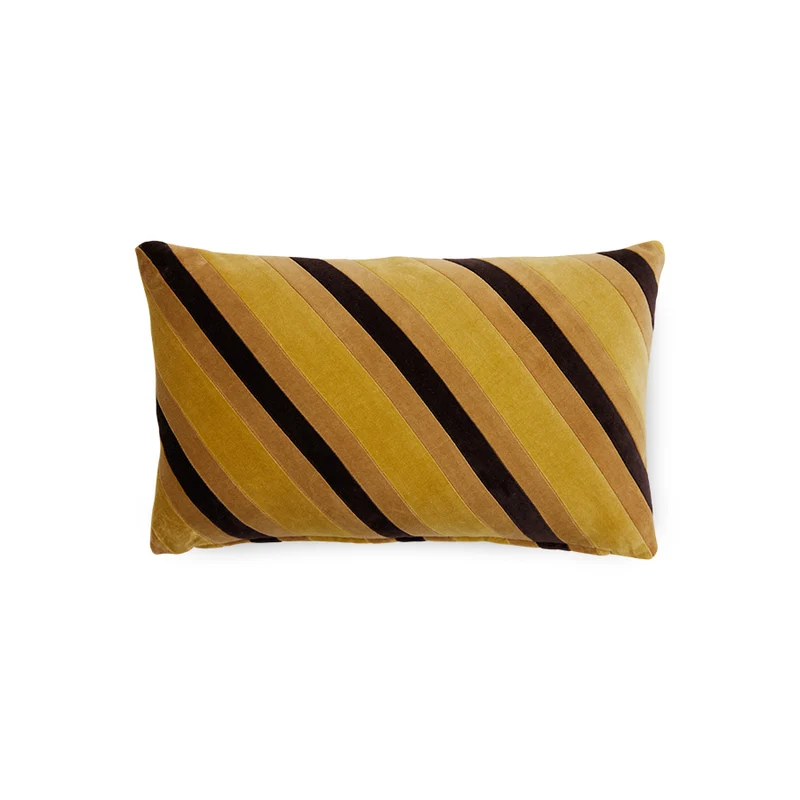 Coussin en velours rayé Honey (50X30Cm) - HKLIVING