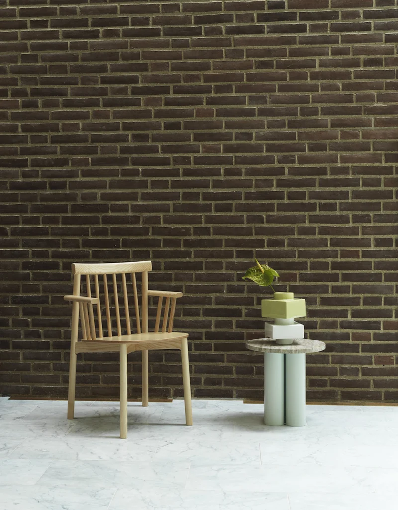 Table d'appoint verte et plateau emerald onyx 40 x 40 cm Dit - Normann Copenhagen