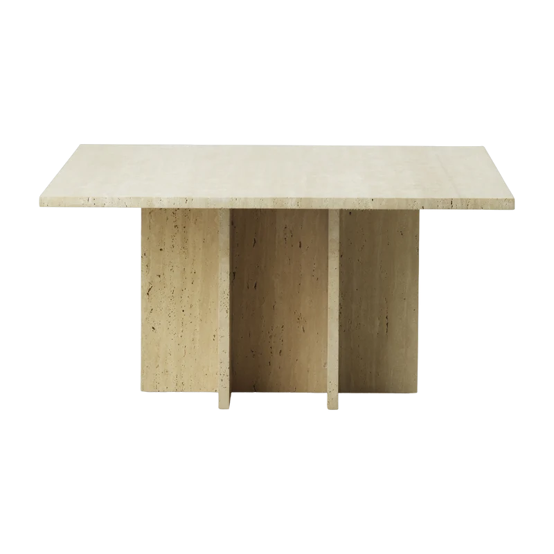 Table basse en travertin 80 x 40 cm Edge - Normann Copenhagen