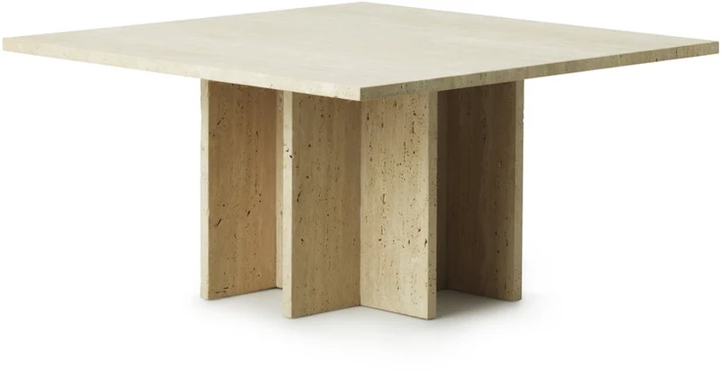 Table basse en travertin 80 x 40 cm Edge - Normann Copenhagen