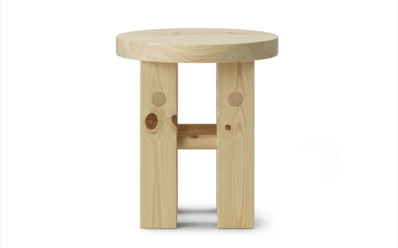 Tabouret en bois de pin 45 x 40 cm Fyr - Normann Copenhagen
