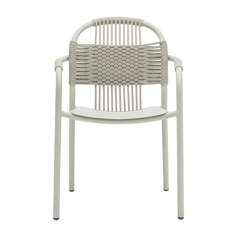 Chaise avec accoudoirs en corde beige 59 x 86 cm Cleo - Vincent Sheppard