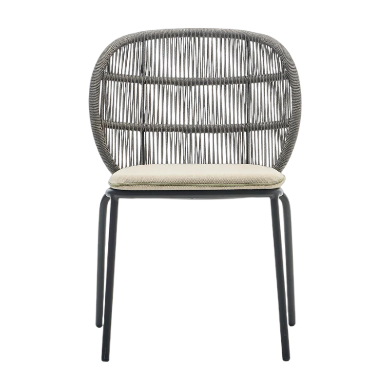Chaise en corde gris foncé 58 x 81 cm Kodo - Vincent Sheppard