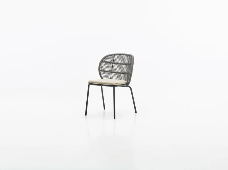 Chaise en corde gris foncé 58 x 81 cm Kodo - Vincent Sheppard