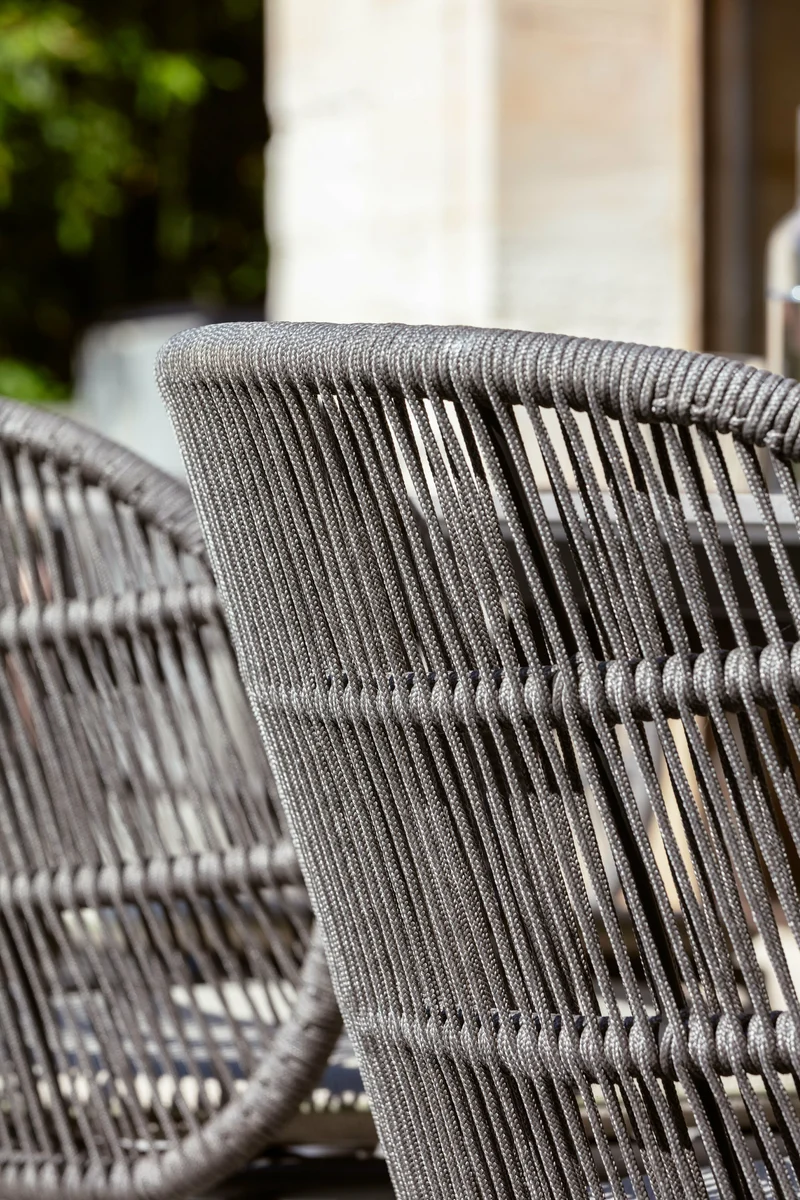 Chaise en corde gris foncé 58 x 81 cm Kodo - Vincent Sheppard