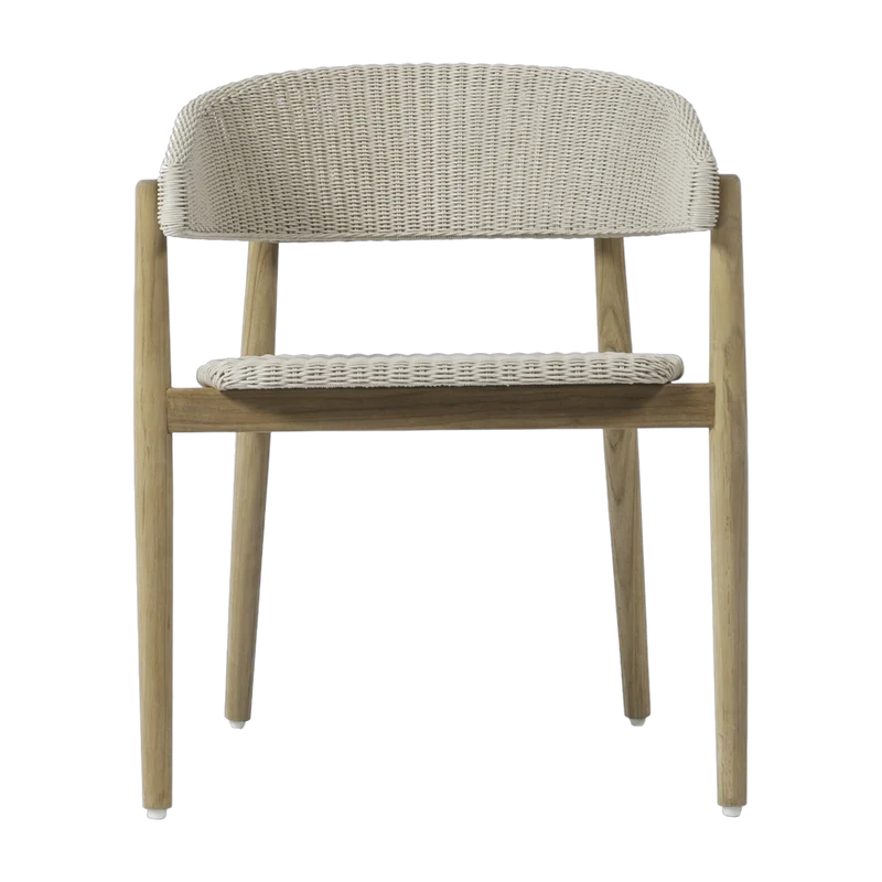 Chaise avec accoudoirs en osier crème 60 x 74 cm Mona - Vincent Sheppard