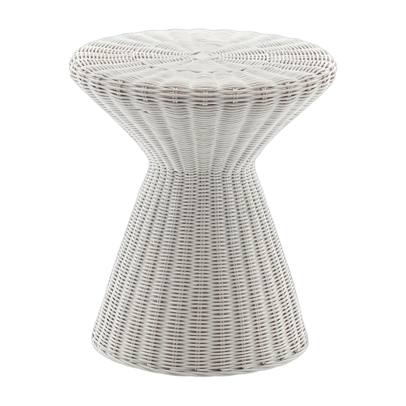 Guéridon en rotin blanc 40 x 45 cm Bolla 12 - Gervasoni